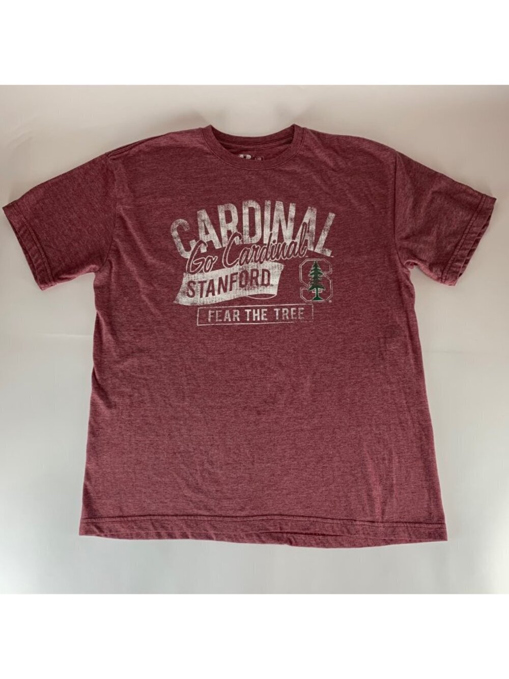Stanford Cardinal NCAA Red Russell Athletic Short Sleeve Shirt Mens Large